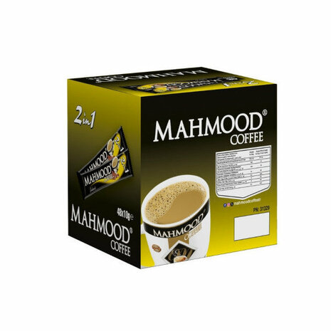 Mahmood Oploskoffiezakjes 2 in 1 (koffie, melk) 48 Stuks